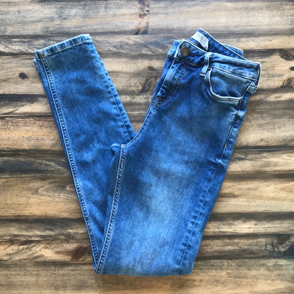 Topshop - light wash stretch skinny denim